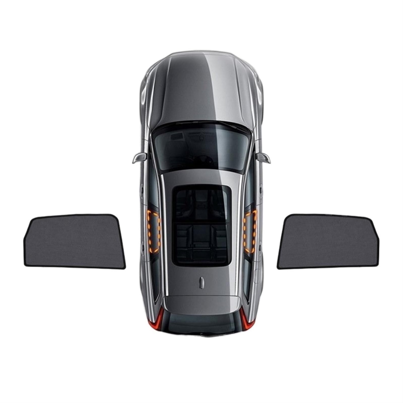 Sonnenschutz Auto Für Skoda Für Octavia MK4 NX 2020 2021 2022 2023 Auto Frontscheibe Hinten Seite Fenster Vorhang Sonnenschutz Visier Magnetischer Auto Sonnenschutz(2PCS Rear) von NVETJMUA
