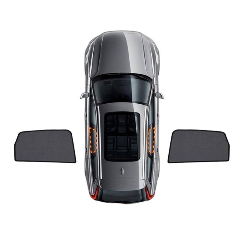 Sonnenschutz Auto Für Skoda Für Octavia MK4 NX 2020 2021 2022 2023 Auto Frontscheibe Hinten Seite Fenster Vorhang Sonnenschutz Visier Magnetischer Auto Sonnenschutz(2PCS Rear) von NVETJMUA