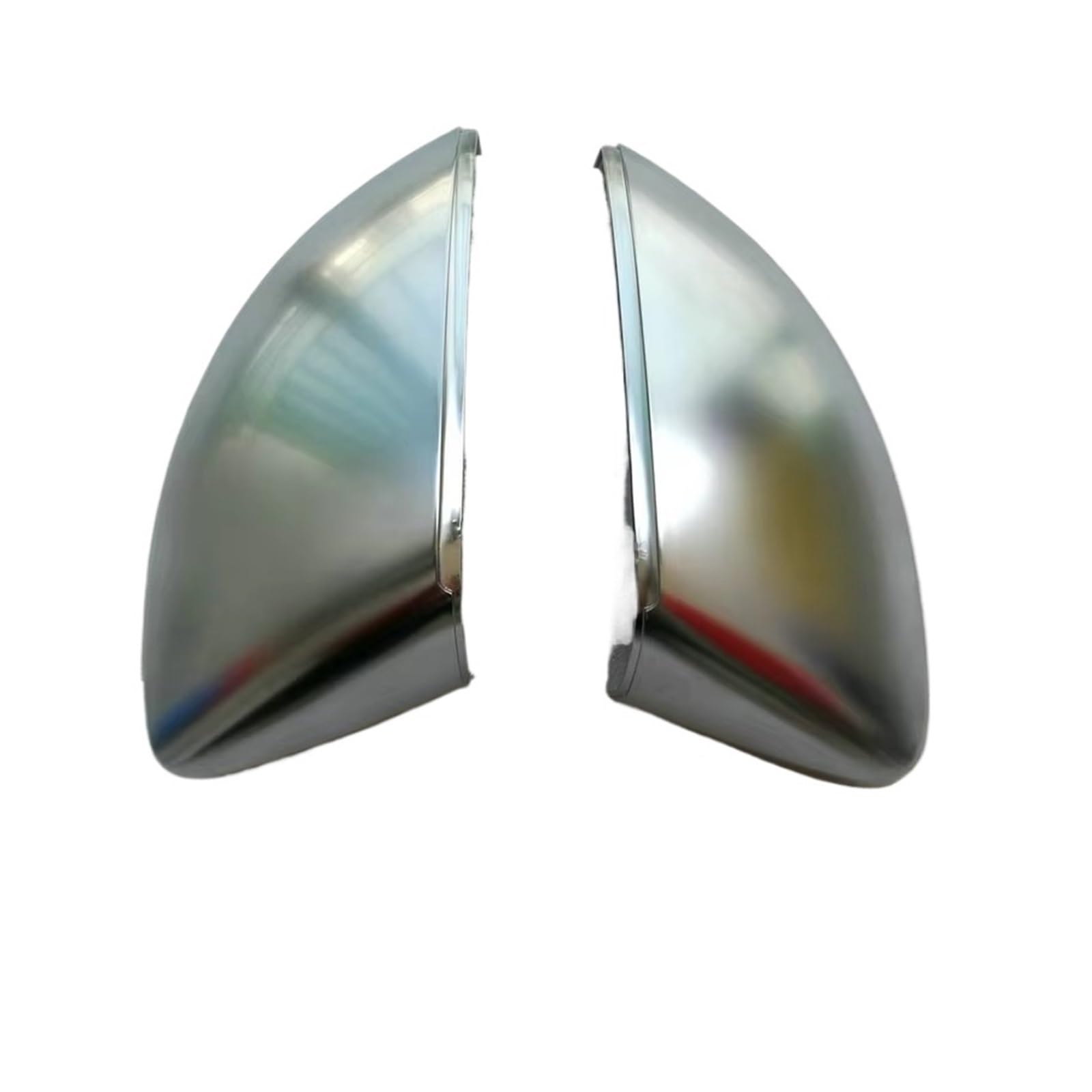 Spiegelkappen Für A3 S3 8V Chrom Gebürstetes Aluminium 2013-2016 2017 2018 2019 2020 Ersetzen Sie 2 Stück Silbermatte Seitenspiegelabdeckungen Außenspiegelkappe(No blind Spot Hole) von NVETJMUA