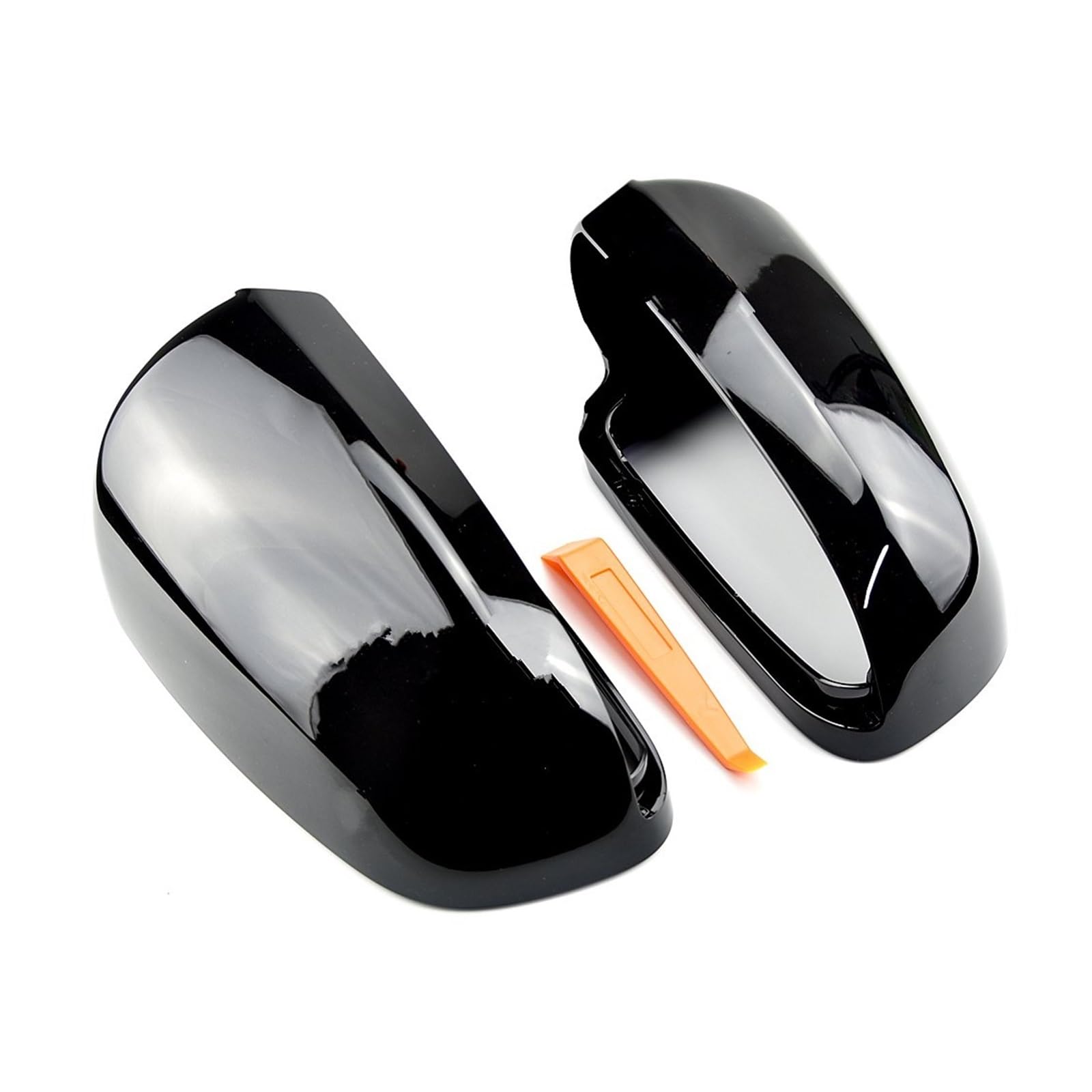 Spiegelkappen Für A4 B6 B7 A6 C6 S4 Seitenspiegelkappen Abdeckungen Sportback Glänzend Schwarz/Carbon/Silber Matt Chrom 2003-2005 2006 2007 Außenspiegelkappe(Bright Black) von NVETJMUA