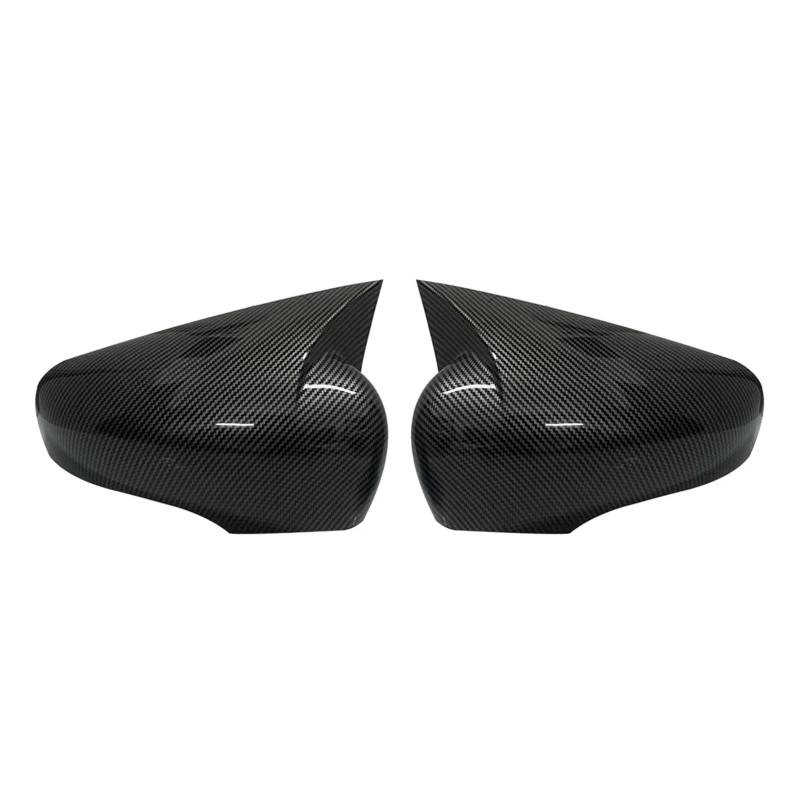 Spiegelkappen Für Clio 4 Mk4 Für Zoe Für Captur 2012-2019 Autotürseitenrückspiegelabdeckung Rückspiegelkappengehäuse Außenspiegelkappe(Carbon Fiber Look) von NVETJMUA
