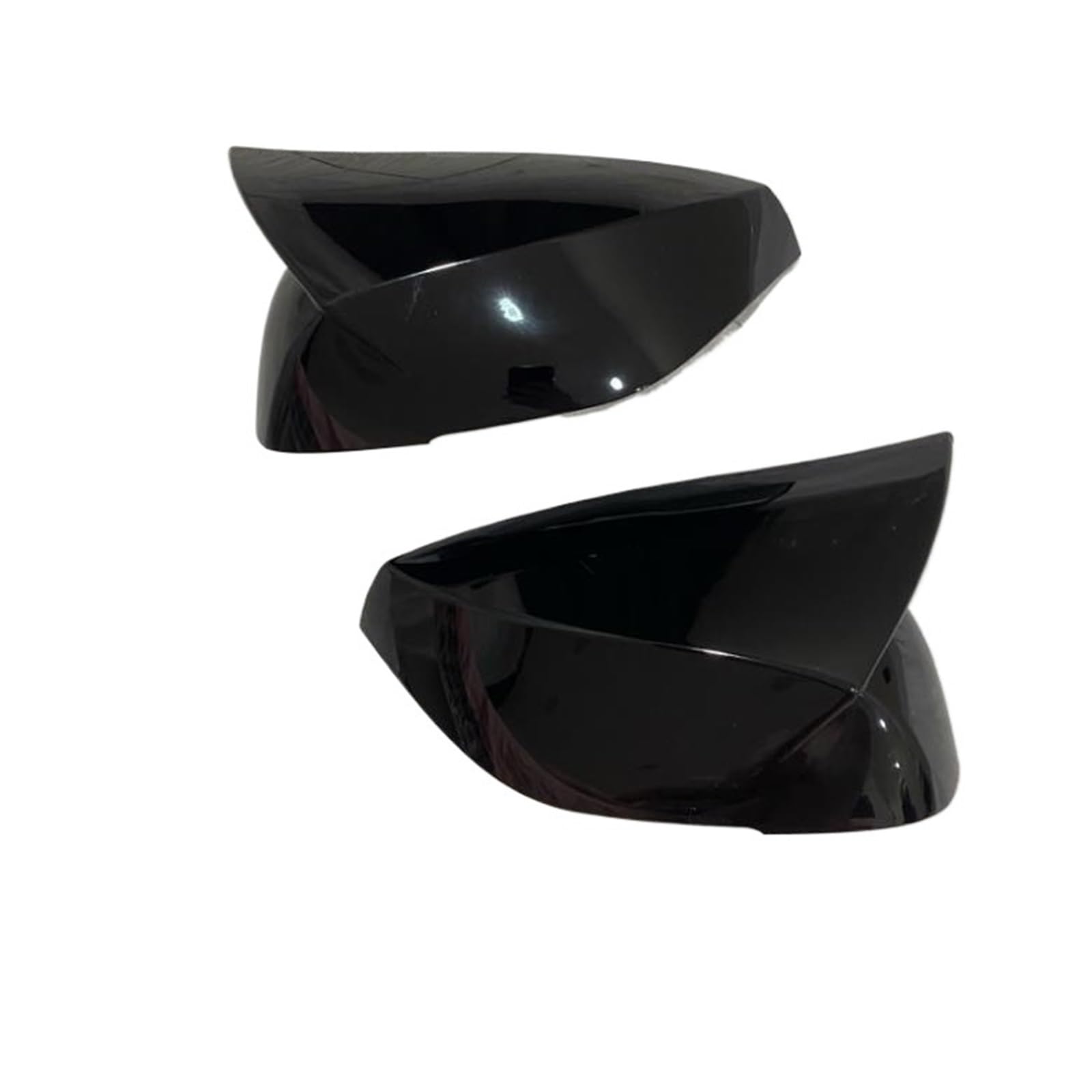 Spiegelkappen Für Infiniti Q50 Q60 Q70 QX30 2014-2021, Kohlefaserfarbe, Rückspiegel-Abdeckkappen, Seitentürspiegel, M-Stil, Paar Außenspiegelkappe(Schwarz) von NVETJMUA