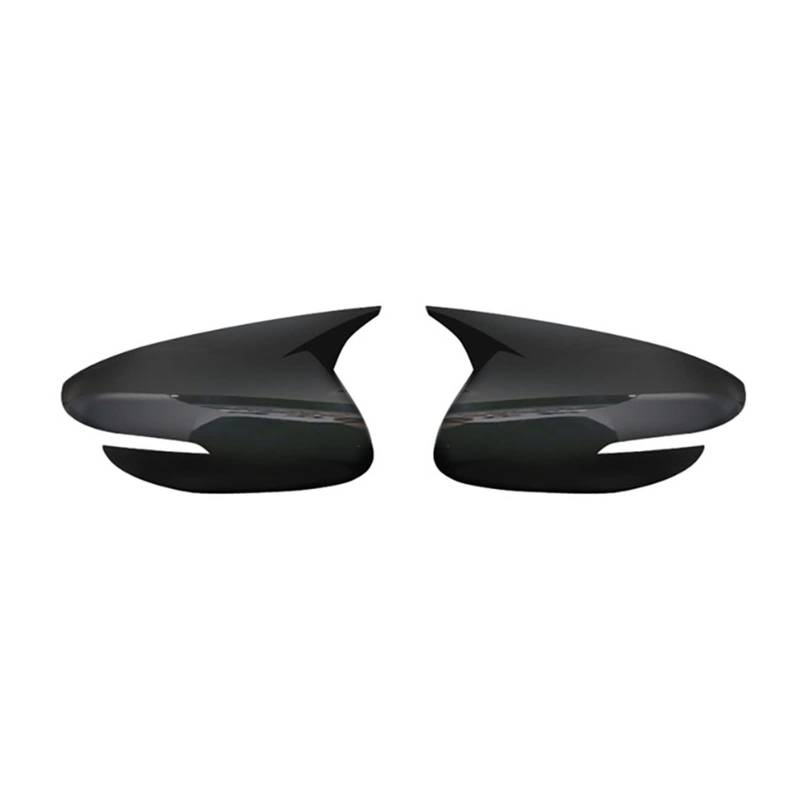 Spiegelkappen Für KIA K3 Für Cerato Für Forte Für Ceed 2 2013-2018 Autoseitenspiegelabdeckung Flügelkappe Rückansicht Gehäuseverkleidung Außenspiegelkappe(No Light Black) von NVETJMUA