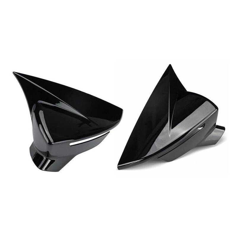 Spiegelkappen Für SEAT Für Leon MK3 5F 2013-2019 Für Ibiza MK5 2017-2020 Rückspiegel Seitenspiegelabdeckung Flügelkappe Außentür Fall Außenspiegelkappe(Gloss Black) von NVETJMUA