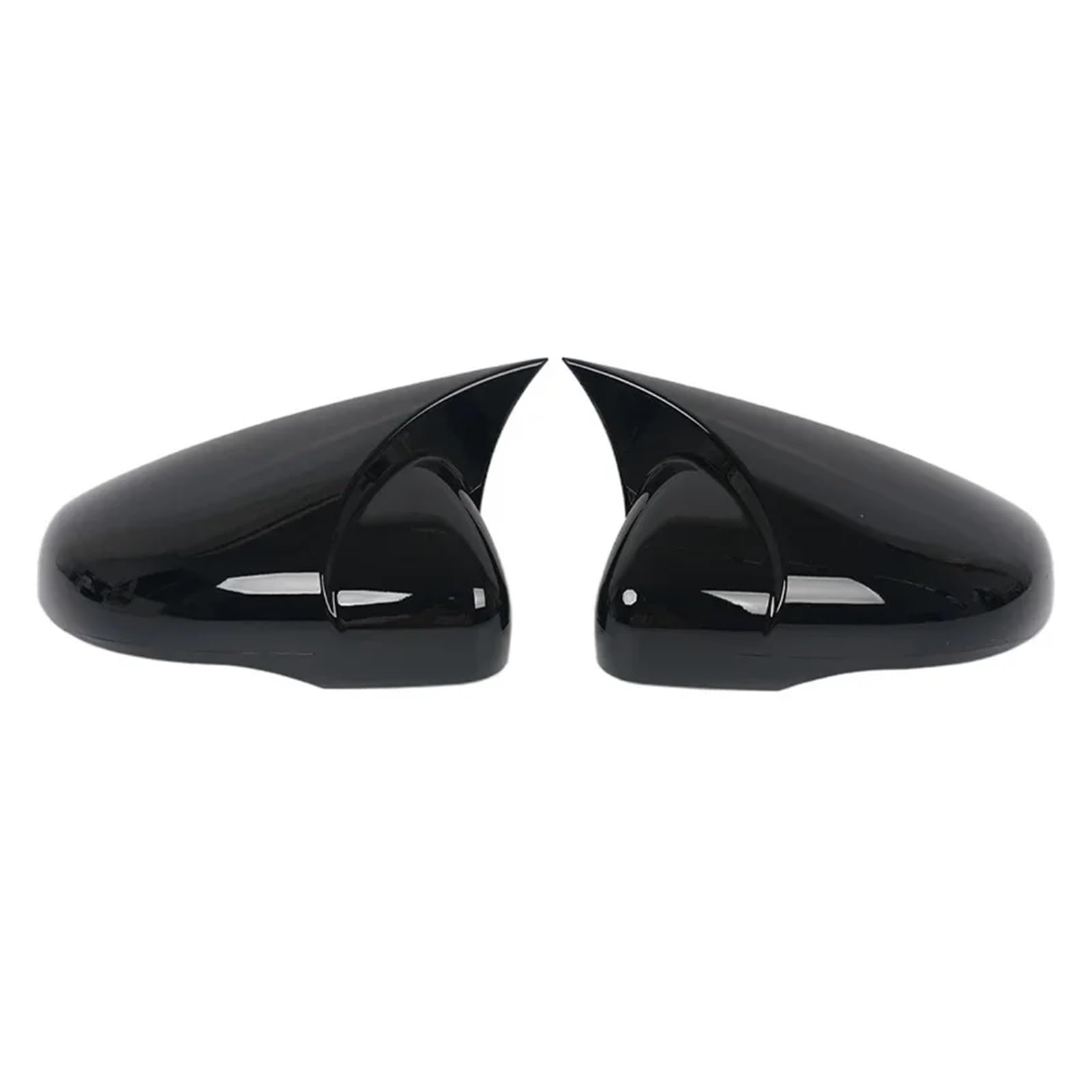 Spiegelkappen Für VW Für Golf 6 MK6 2009-2013 Umbau des Rückspiegelgehäuses, 1 Paar Autohupenspiegelgehäuseabdeckung Außenspiegelkappe(Glossy Black) von NVETJMUA