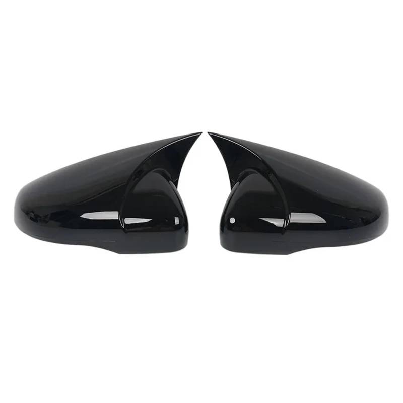 Spiegelkappen Für VW Für Golf 6 MK6 2009-2013 Umbau des Rückspiegelgehäuses, 1 Paar Autohupenspiegelgehäuseabdeckung Außenspiegelkappe(Glossy Black) von NVETJMUA