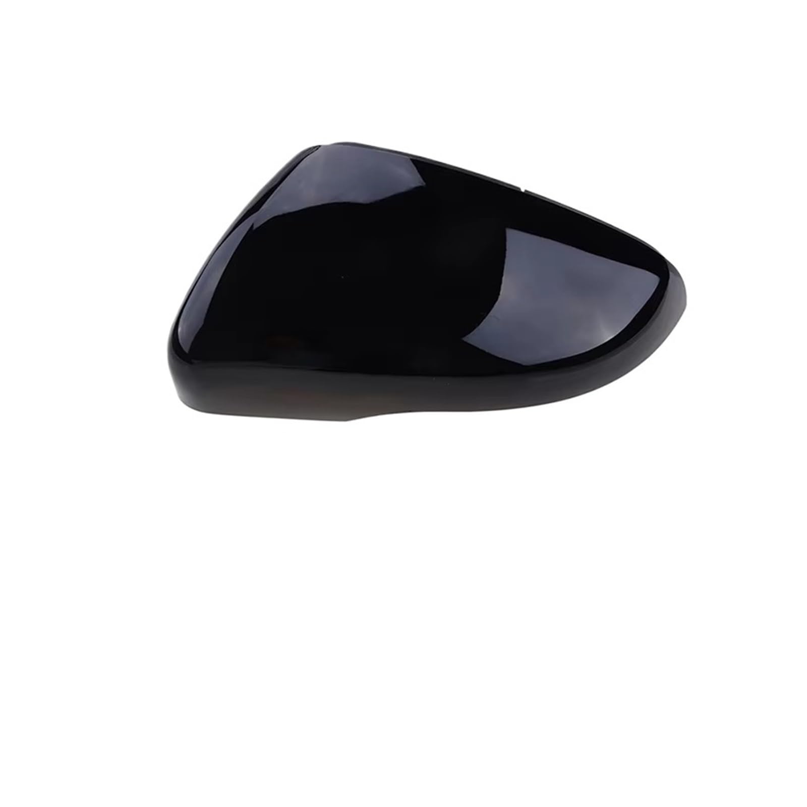 Spiegelkappen Für VW Für Golf 6 MK6 Für GTI R Für GTD 2008-2013 Seitenflügelspiegelkappe Auto Rhyming Gloss Black Rückspiegelabdeckung Außenspiegelkappe(Mirror Cover Left) von NVETJMUA