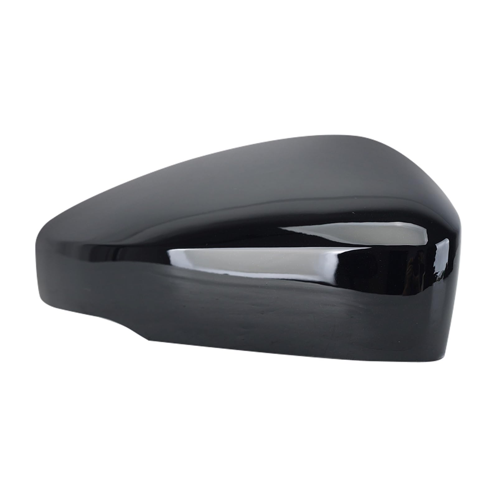 Spiegelkappen Für VW Für Polo 2009 2010 2011-2017 Glänzend Schwarz Mit Loch Türspiegel Abdeckkappe Auto Seite Rückspiegel Abdeckkappen Außenspiegelkappe(1 Piece Right) von NVETJMUA