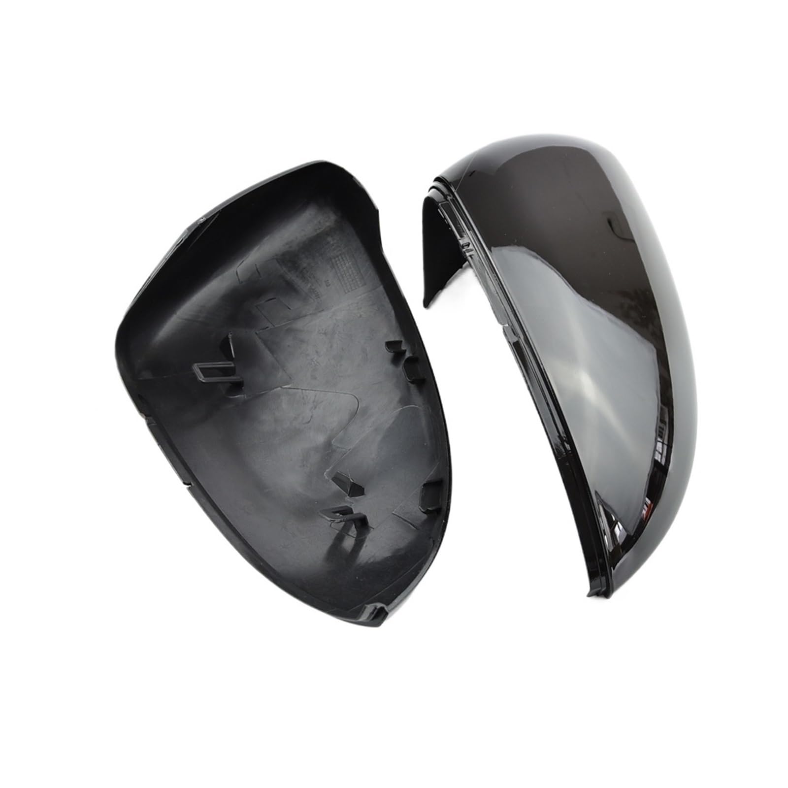 Spiegelkappen Für Vw Für Golf 7 Mk7 7.5 Für GTD Für GTI Für Touran L Seitenspiegelabdeckung Rückspiegelgehäuseabdeckung 12-20 2 Stück Außenspiegelkappe(Bright Black) von NVETJMUA