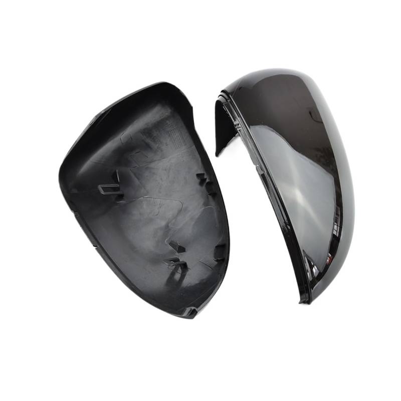 Spiegelkappen Für Vw Für Golf 7 Mk7 7.5 Für GTD Für GTI Für Touran L Seitenspiegelabdeckung Rückspiegelgehäuseabdeckung 12-20 2 Stück Außenspiegelkappe(Bright Black) von NVETJMUA