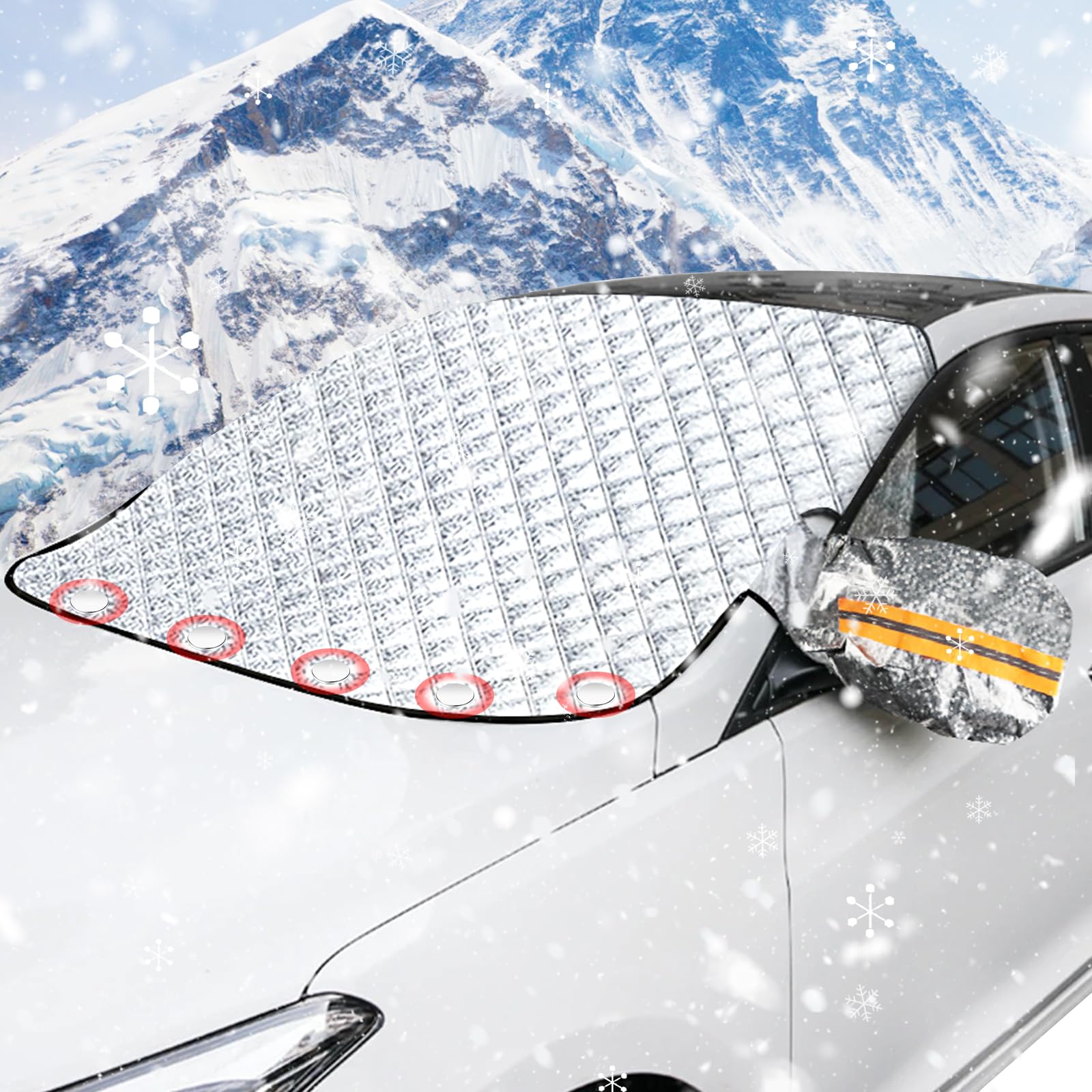 NVIYAM Frontscheibenabdeckung Auto Scheibenabdeckung Windschutzscheiben Abdeckung Frostschutz Auto Frontscheibe Abdeckung Sonnenschutz Scheibenfrostschutz Autoabdeckung Winter Mit 5 Magnet (240*110cm) NVIYAM Frontscheibenabdeckung Auto Scheibenabdeckung Windschutzscheiben Abdeckung Frostschutz Auto Frontscheibe Abdeckung Sonnenschutz Scheibenfrostschutz Autoabdeckung Winter Mit 5 Magnet (240*110cm) von NVIYAM