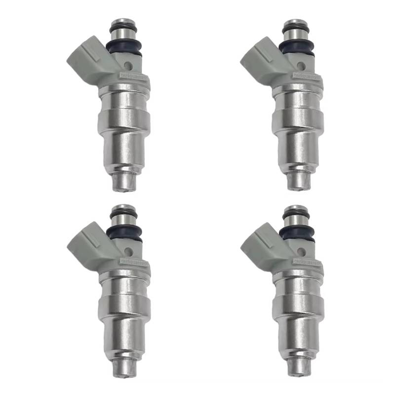 Einspritzdüse 4Pcs Grau Schwarz Silber Auto Zubehör Kraftstoff Behälter Kraftstoff INJEKTOREN Für Toyota Für Starlet OEM: 23250-11060 Kraftstoffinjektor von NVNGPGPBDM