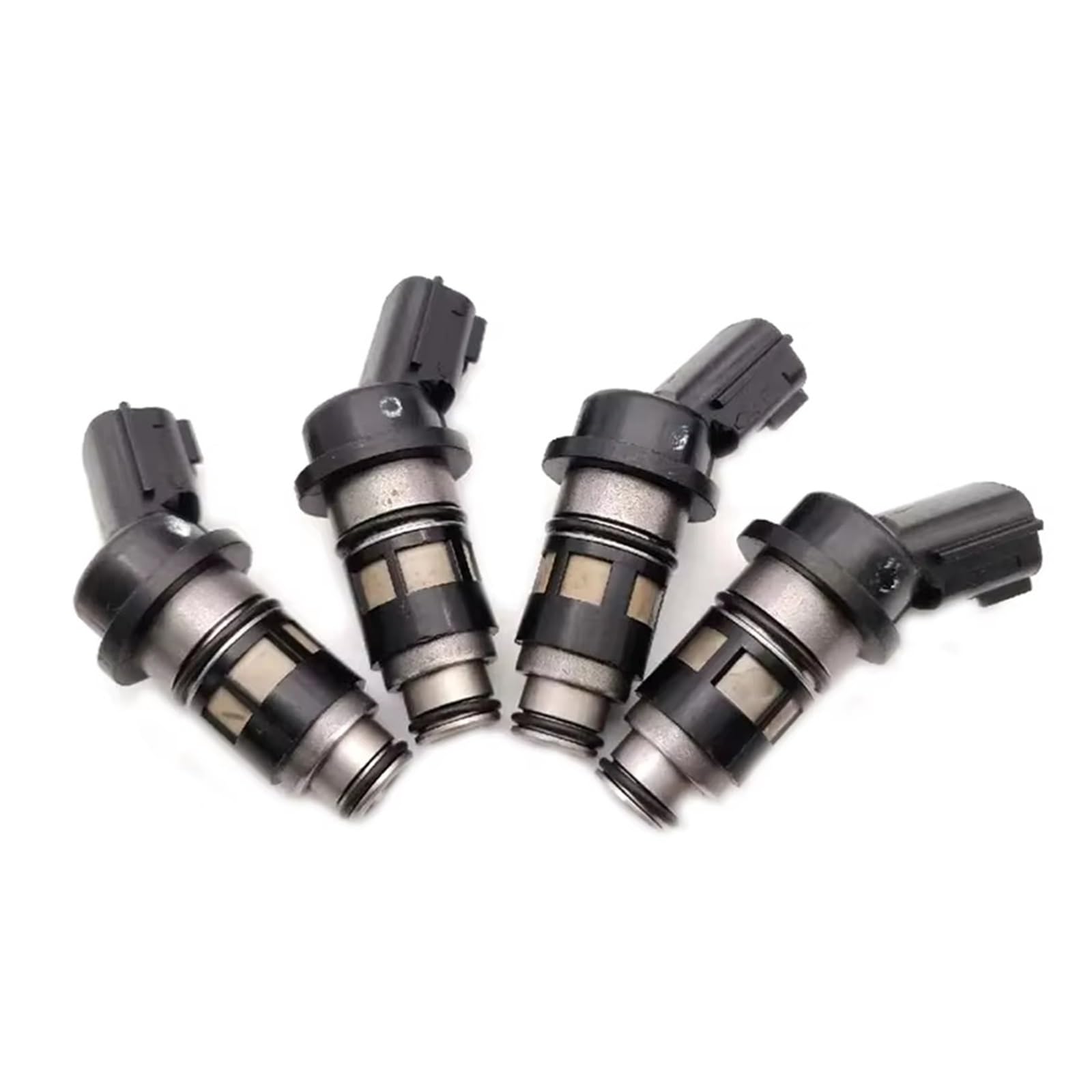 Einspritzdüse Auto Zubehör Kraftstoff Injektor Für Nissan Für SENTRA 1997-2000 Für TSURU 1997-2017 1,6 L OEM:16600-73C90 JS50-1 Kraftstoffinjektor(Black Silver 4 PCS) von NVNGPGPBDM