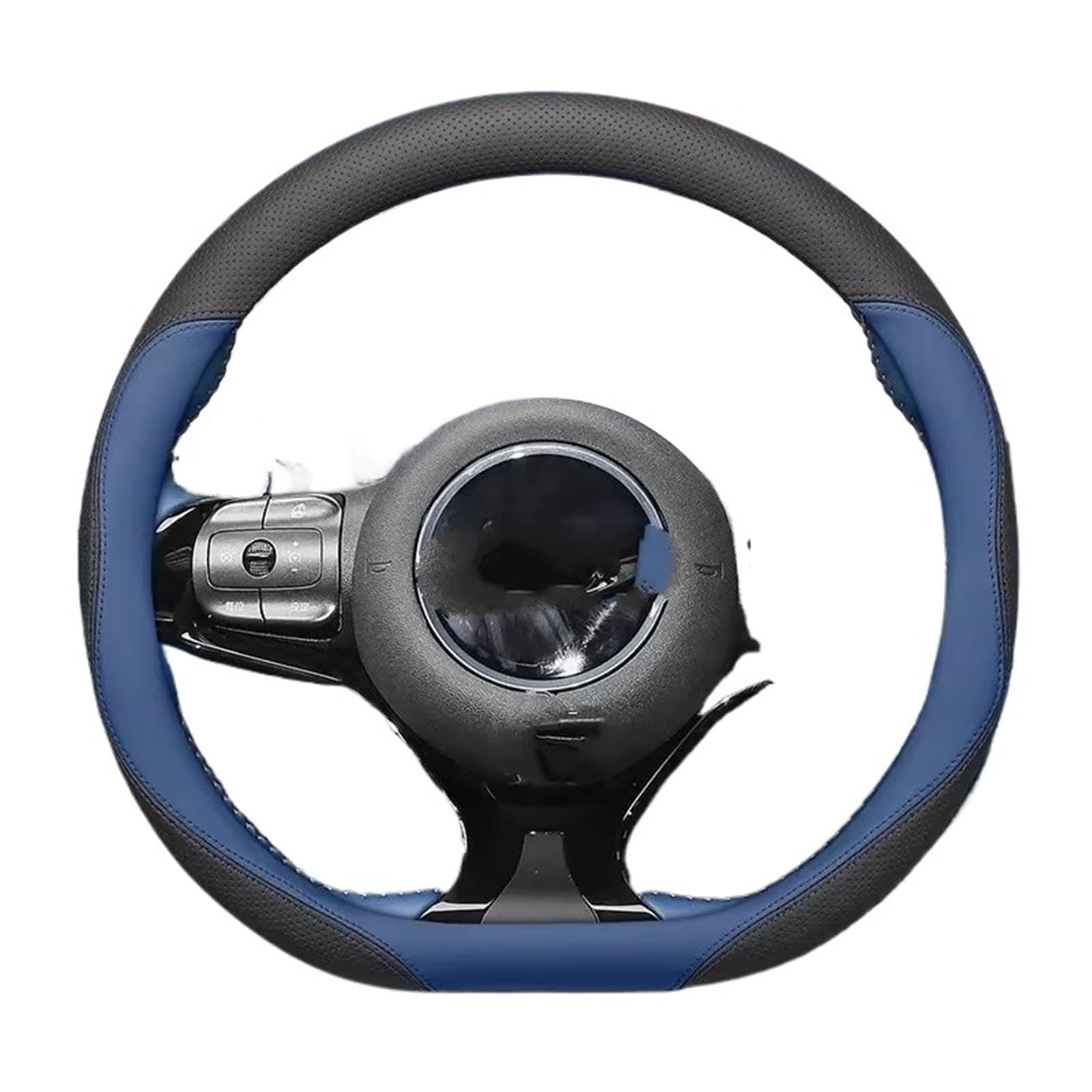 Lenkradbezug Für BYD Anti-schweiß Auto Zubehör Griff Nicht-Slip 38cm Typ D Delphin Möwe Dichtung Lenkrad Abdeckung Auto Lenkradschutz(Dark Blue) von NVNGPGPBDM
