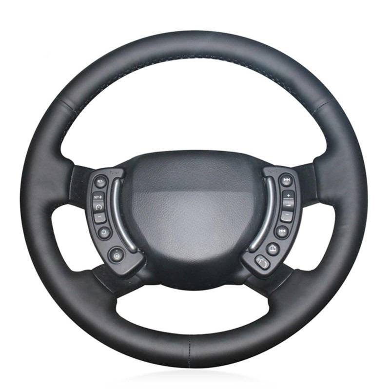 Lenkradbezug Für Land Für Rover Für Range Für Rover 2003-2012 Handgenähte Schwarze Künstliche Leder Auto Lenkrad Abdeckung Auto Lenkradschutz(Yellow Thread) von NVNGPGPBDM