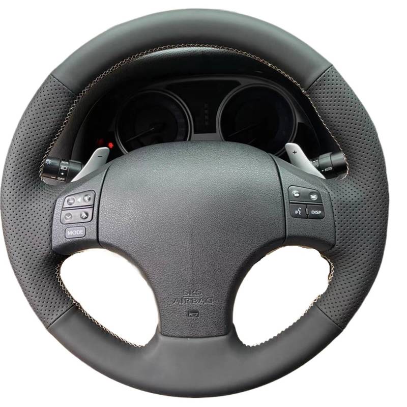 Lenkradbezug Für Lexus Für IST Für IS250 Für IS250C Für IS300 Für IS300C Für IS350 Für IS350C F Für Sport Mikrofaser Leder Auto Lenkrad Abdeckung Auto Lenkradschutz(Gray Thread) von NVNGPGPBDM
