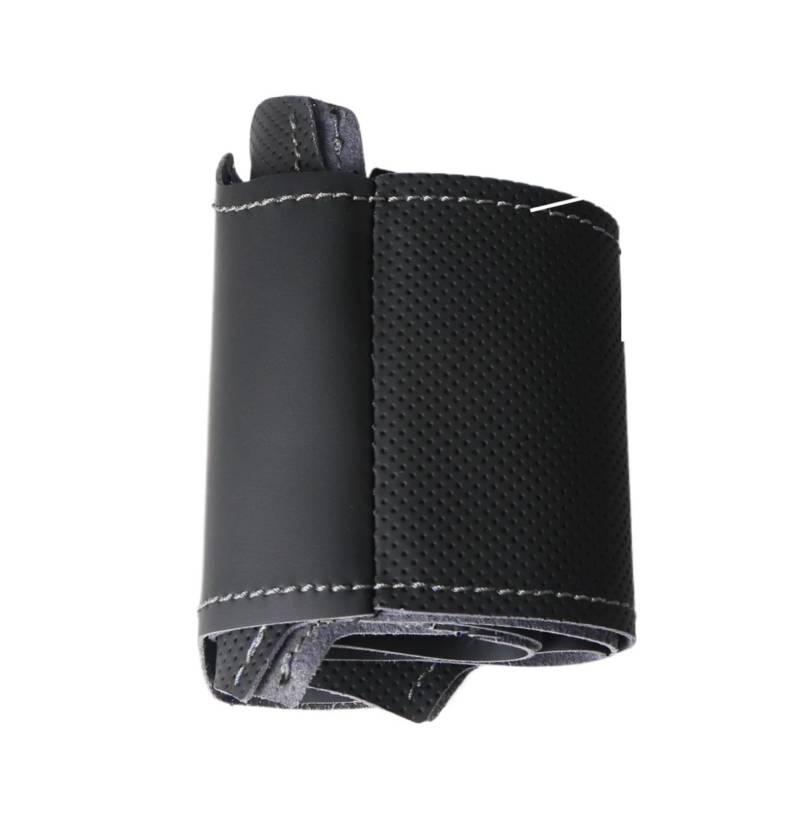 Lenkradbezug Für Pajero 2004 2005 2006 2007-2010 Leder Lenkung Wrap Hand Nähen Langlebig Schwarz Auto Lenkrad Abdeckung Auto Lenkradschutz(Grey line) von NVNGPGPBDM