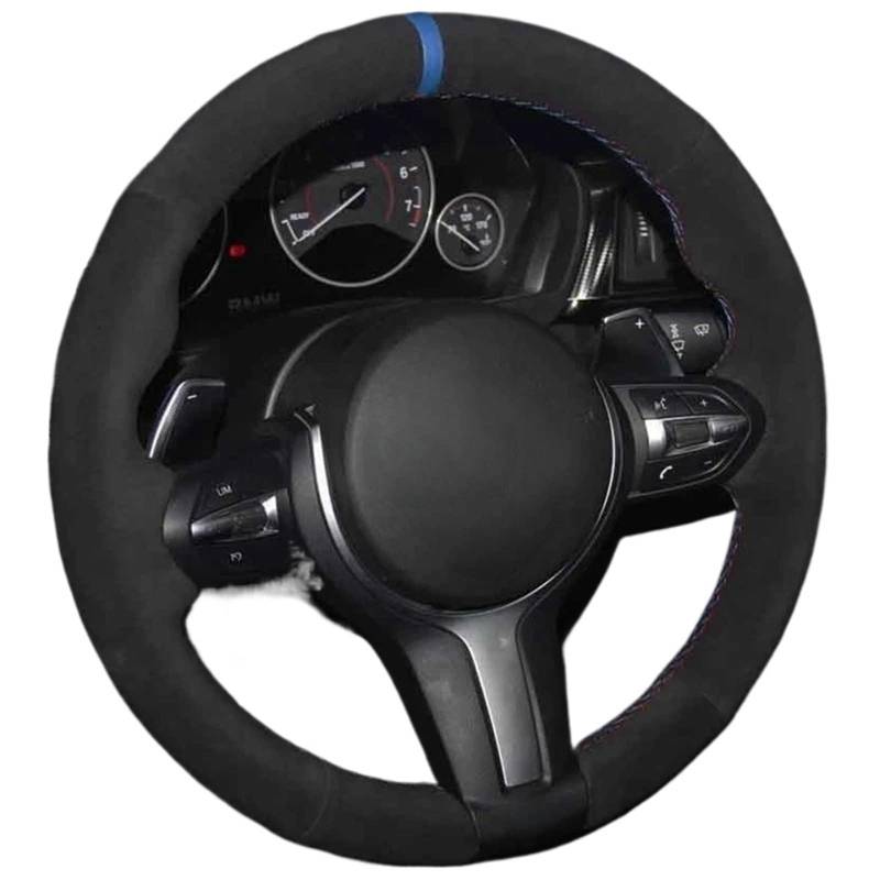 Lenkradbezug Für Sport 1 Serie Für F20 F21 M135i M140i M235i M240i X1 F48 X2 F39 X3 F25 Auto lenkrad Abdeckung Weiche Schwarz Wildleder Auto Lenkradschutz(Gray Thread) von NVNGPGPBDM