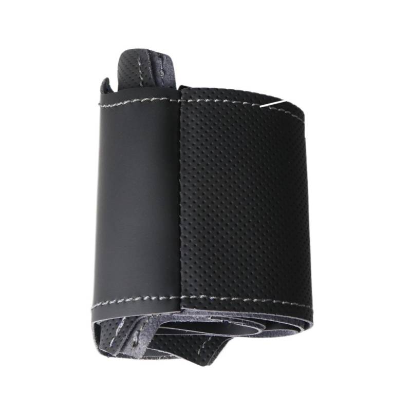 Lenkradbezug Für Toyota Für FJ Für Cruiser 2006-2014 Auto Lenkrad Abdeckung Leder Lenkung Wrap Hand Nähen Langlebig Schwarz Auto Lenkradschutz(Grey line) von NVNGPGPBDM