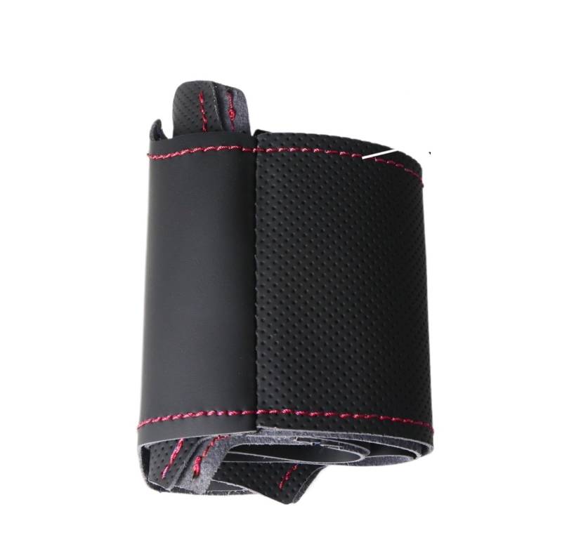 Lenkradbezug Für Toyota Für FJ Für Cruiser 2006-2014 Auto Lenkrad Abdeckung Leder Lenkung Wrap Hand Nähen Langlebig Schwarz Auto Lenkradschutz(Red line) von NVNGPGPBDM
