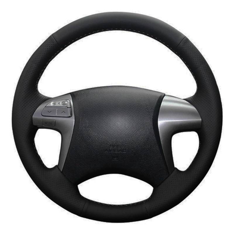 Lenkradbezug Für Toyota Für Fortuner Für Hilux 2012 2013 2014 2015 Auto Lenkrad Abdeckung Hand-genäht Schwarz Künstliche Leder Auto Lenkradschutz(Blue Thread) von NVNGPGPBDM
