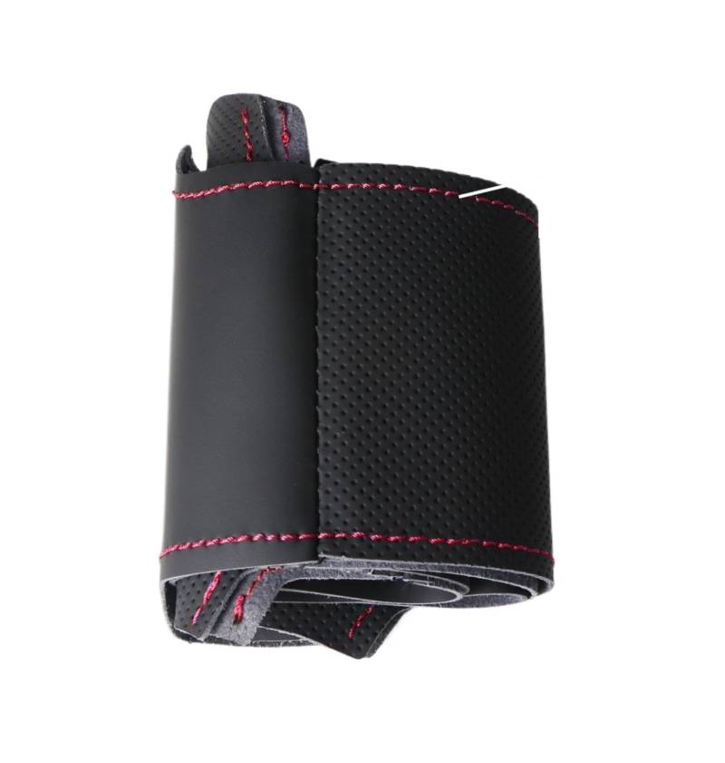 Lenkradbezug Leder Lenkung Wrap Hand Nähen Langlebig Schwarz Auto Lenkrad Abdeckung Für Toyota Für Yaris Für Vios 2014 2015 2016 Auto Lenkradschutz(Red line) von NVNGPGPBDM