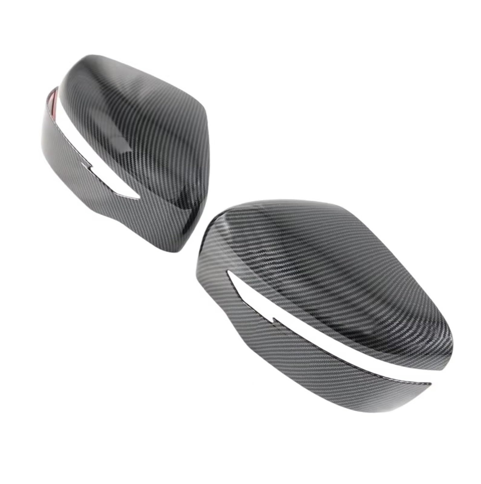 Spiegelkappen Für Nissan Für Navara Für NP300 2017-2019 2Pcs Auto Rückansicht Seiten Spiegel Abdeckung Trim Carbon Faser/Chrom Links Rechts Rückspiegel Abdeckung(B Carbon Fiber Black) von NVNGPGPBDM