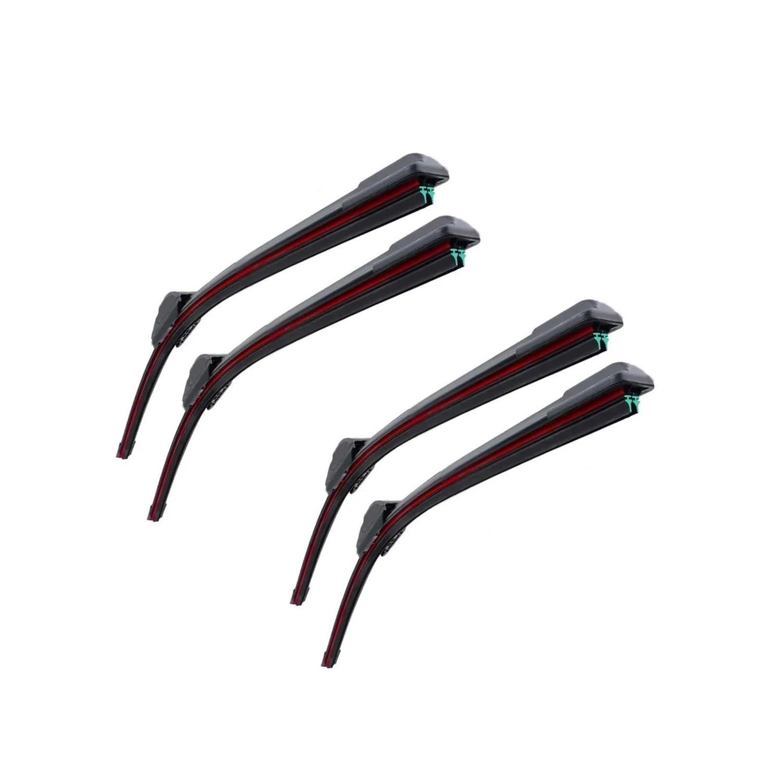 Scheibenwischer Rear Für Model 3 2018 2019 2020 2021 Doppelgummi-Autowischer Frontscheibenwischer Gummi Autozubehör Scheibenwischer für Heckscheibe(4PCS) von NVUQCKWZ