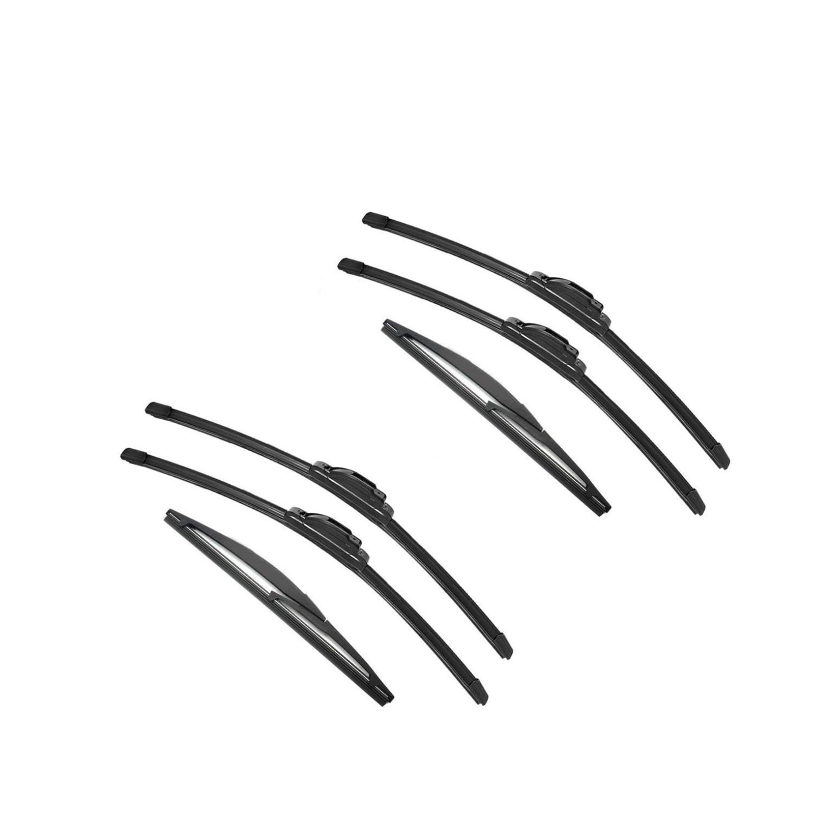 Scheibenwischer Rear Für SUZUKI Für SX4 Für S-Cross 2006 2007 2008-2020 Doppelgummi-Autowischer vorne hinten Scheibenwischer Zubehör Scheibenwischer für Heckscheibe(6PCS) von NVUQCKWZ