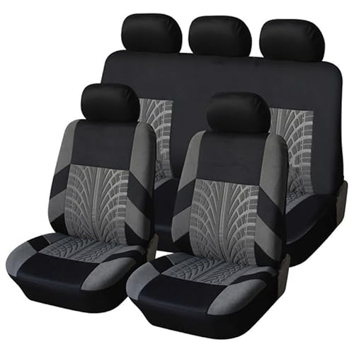 NYCH Auto Sitzbezüge Set für Volkswagen VW Golf Sportsvan 2015 2016 2017,Atmungsaktiv Auto Schonbezüge Komplettset,Auto-Zubehör Innenraum,A/Grey von NYCH