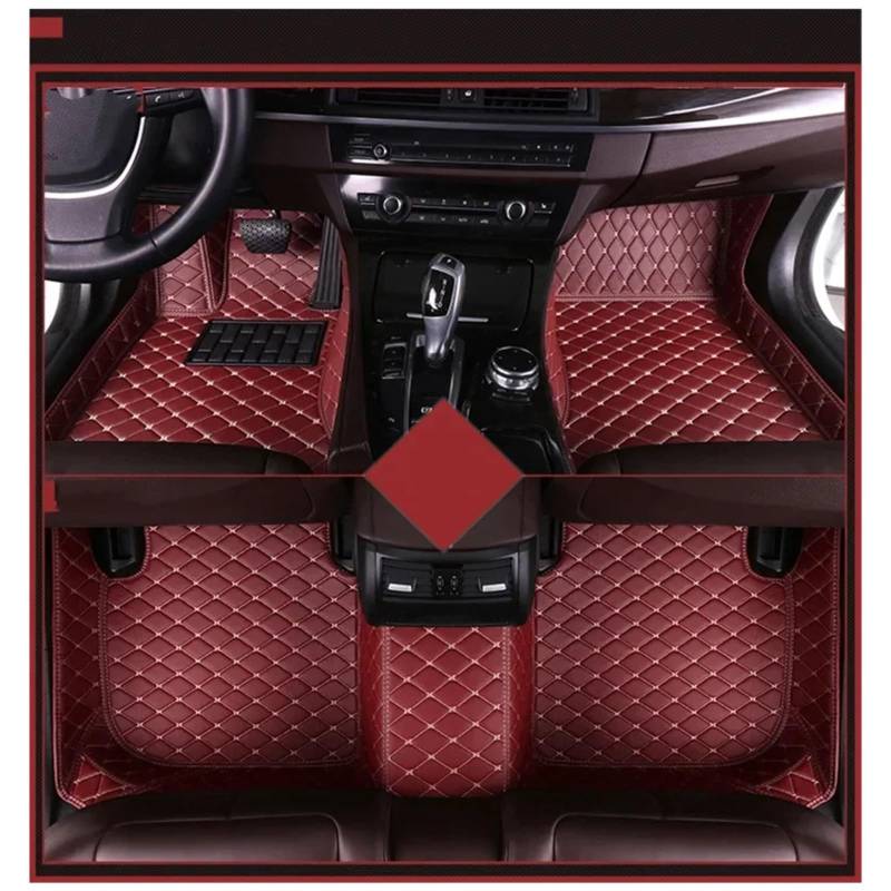 Autofußmatten 3D TPE-Bodenmatte Für Linken Fahrer Für Dodge Für Ram 1500 2020–2022 Auto-Bodenmatte Tablett Fußpolster Teppich 3 Stück/1 Set Fußmatten(Floor mat7,LHD) von NYSFGOFJGOM