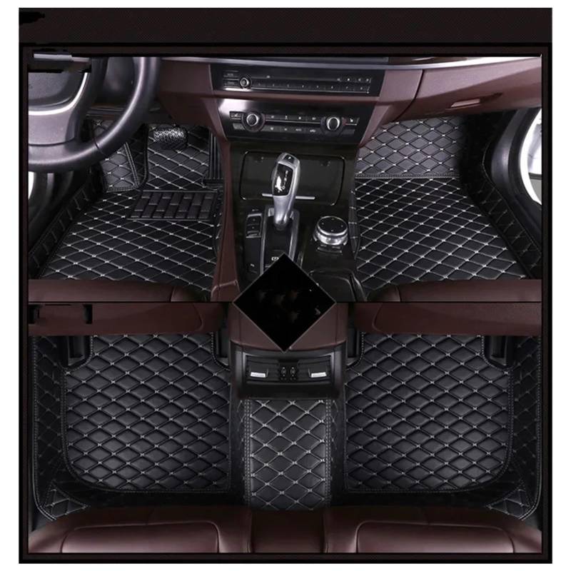 Autofußmatten Für Toyota BZ4X 2022-2024 Auto-Fußmatten Allwetter-TPE-Fußmatten, Geruchlose Unterlage wasserdichte Tablettmatte 3 Stück/1 Set Fußmatten(Floor mat6,LHD) von NYSFGOFJGOM