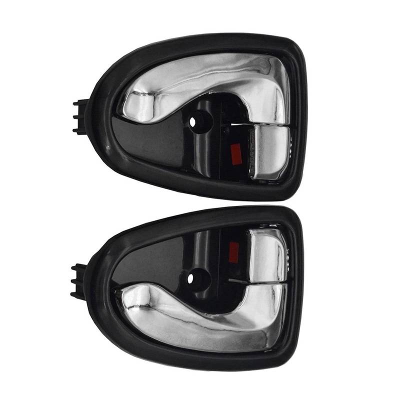 Innentürgriffabdeckung 1 Paar Auto-Innentürgriffe schwarz Chrom vorne hinten Links und rechts für Hyundai für Accent 2000 2001 2002 2003 2004 2005 2006 Auto Innentürgriff(B-Chrome) von NYSFGOFJGOM