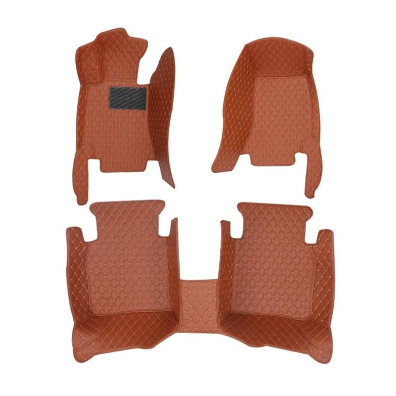 Autofußmatten Auto-Fußmatten Für Volvo XC60 2009–2015 Benutzerdefinierte Auto-Fußpolster Auto-Teppichabdeckung Autoverkleidung 3 Stück/1 Set Teppich(Braun,RHD) von NYSFIFHSKFH