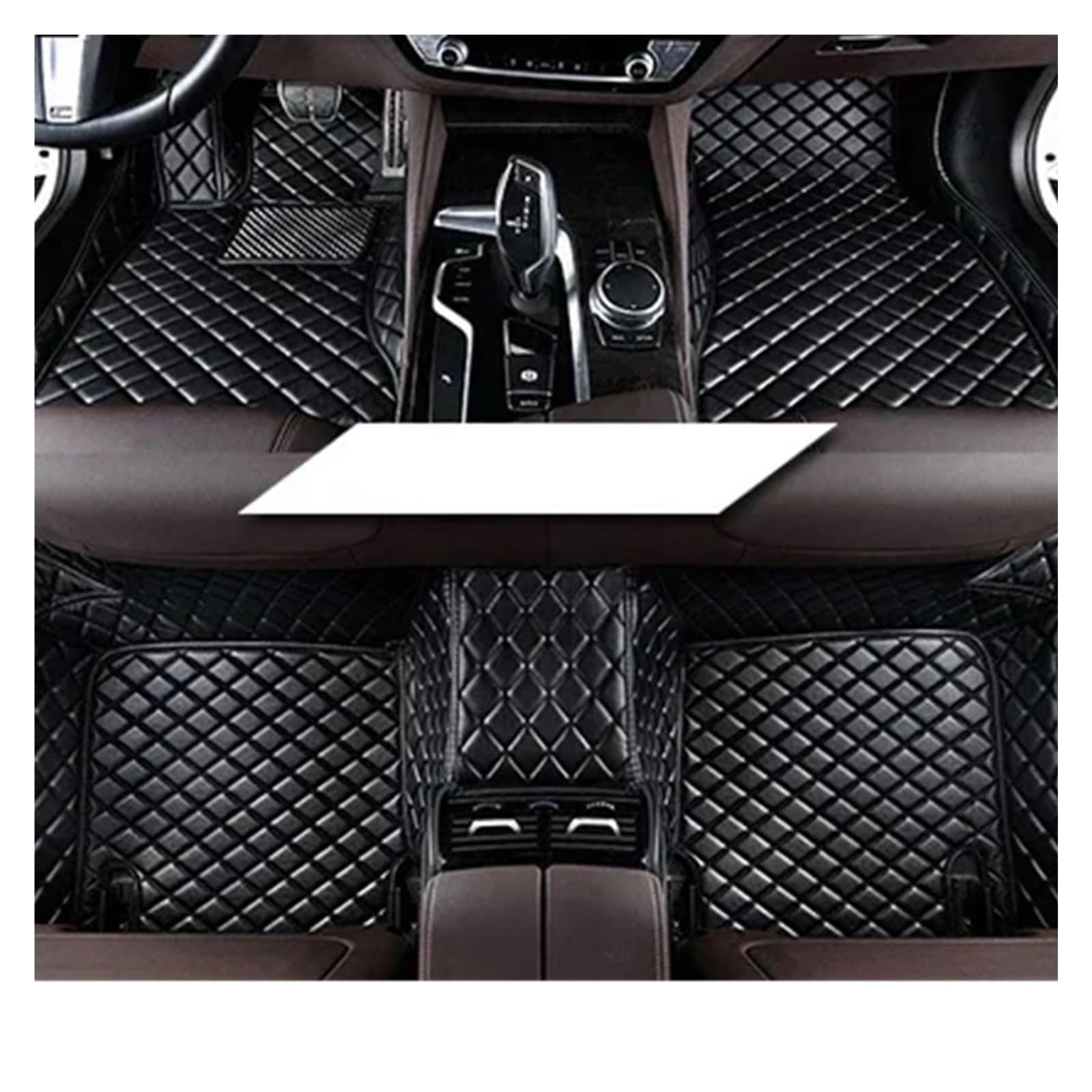 Autofußmatten Für Citroen C3-XR 2015-2018 Autoteppiche Leder Armaturenbrett Teppiche Autozubehör Auto-Fußmatten Teppich(Alles schwarz) von NYSFIFHSKFH