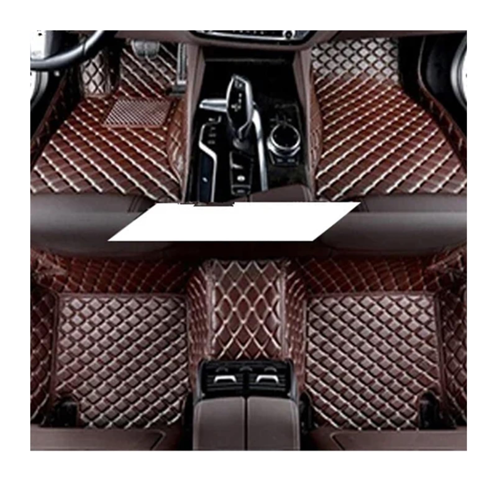 Autofußmatten Für Citroen C3-XR 2015-2018 Autoteppiche Leder Armaturenbrett Teppiche Autozubehör Auto-Fußmatten Teppich(Kaffee) von NYSFIFHSKFH