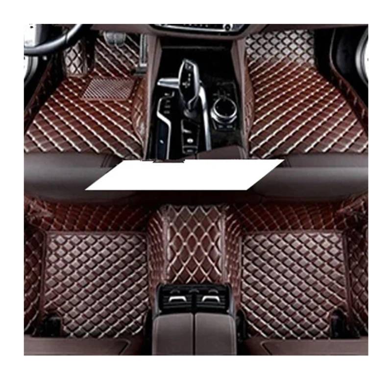 Autofußmatten Für Citroen C3-XR 2015-2018 Autoteppiche Leder Armaturenbrett Teppiche Autozubehör Auto-Fußmatten Teppich(Kaffee) von NYSFIFHSKFH