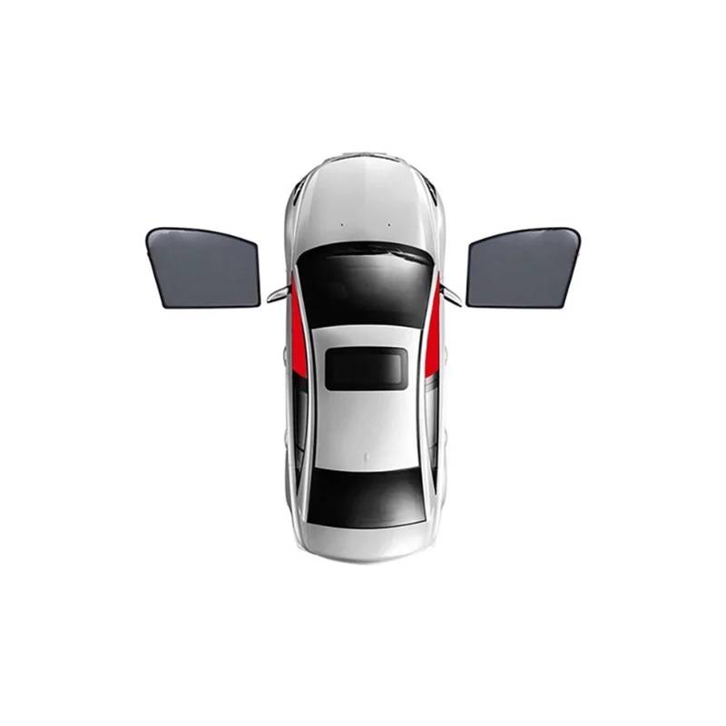 Sonnenblende mit Für MG 3 MG3 2011-2024 Magnetischer Auto-Sonnenschutzschild Frontscheibenvorhang Hinteres Seitenfenster Sonnenschutzvisier(2PCSFront) von NYSFIFHSKFH