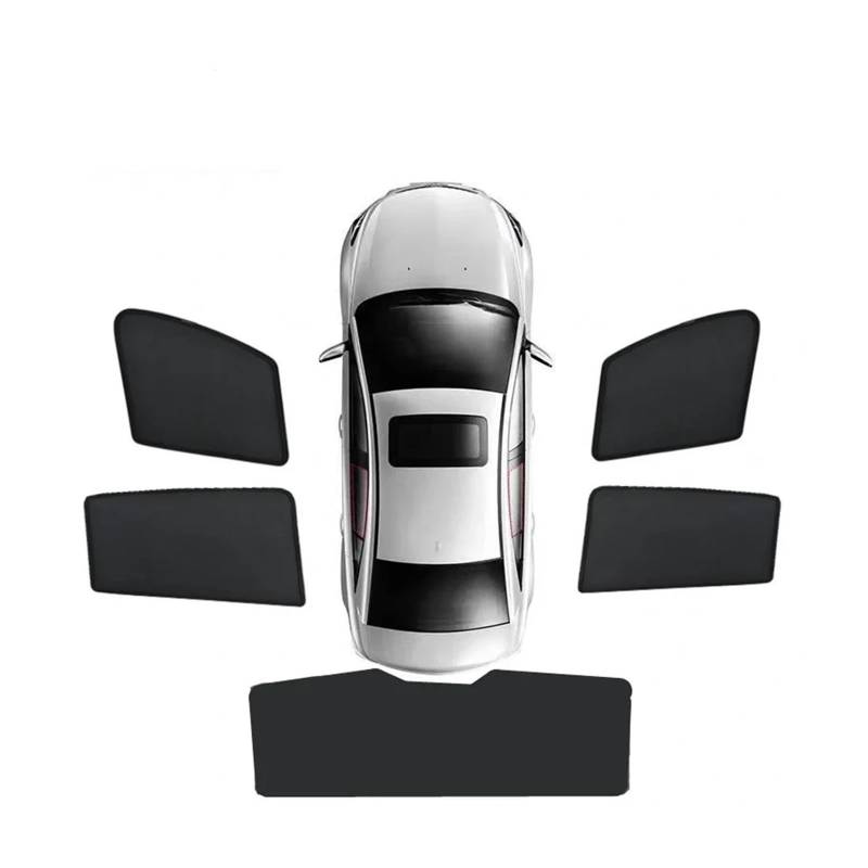 Sonnenblende mit Für Mitsubishi Für Outlander PHEV GF GG ZJ ZK ZL Sonnenschutz Schattierung Privatsphäre Magnetische Vorhang Visier Auto Auto Teil(5PCS Set) von NYSFIFHSKFH