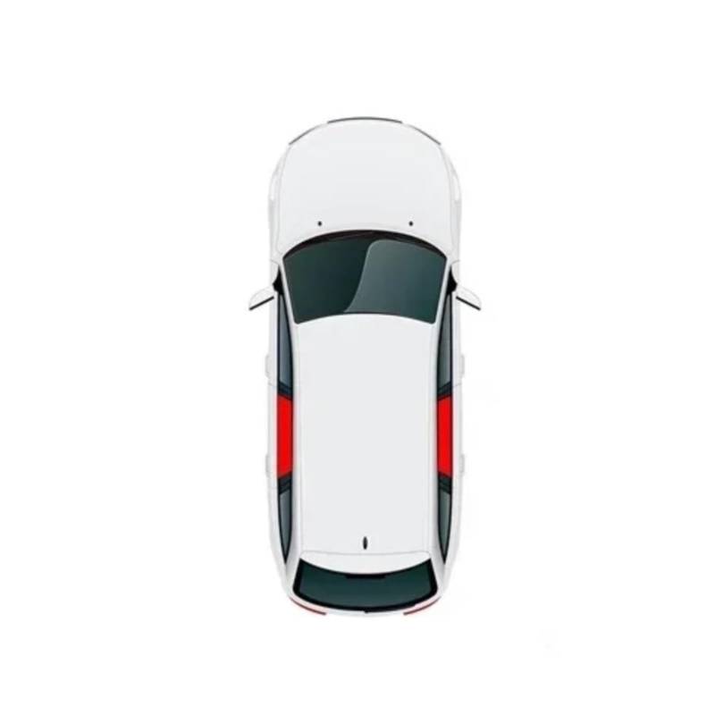 Sonnenblende mit Magnetischer Autofenster-Sonnenschutz Für VW ID.4 ID4 2020-2024 Vorhangnetz-Frontscheibe 2021-2023(2PCS Rear) von NYSFIFHSKFH