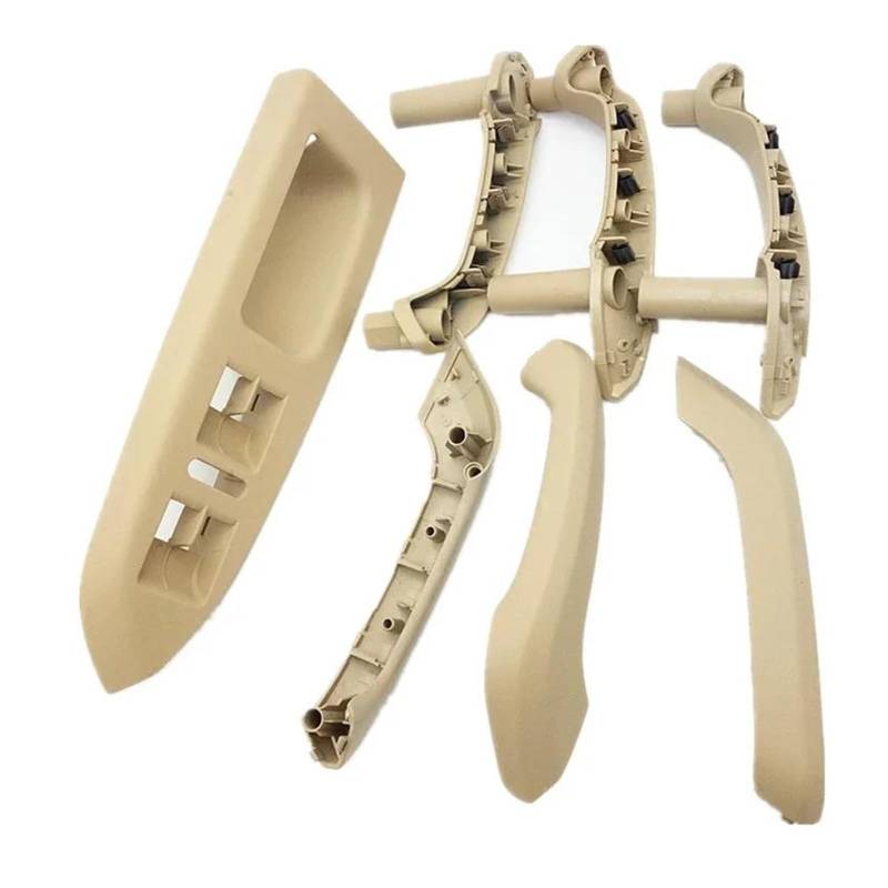 Türgriff Innen 7 PCS Auto Türgriff Rahmen Für Touran 2003-2016 Innen Abdeckung Fenster Schalter Panel Schalter Zubehör 1T1 867 371 Auto Innentürgriff(Beige) von NYSFIFHSKFH