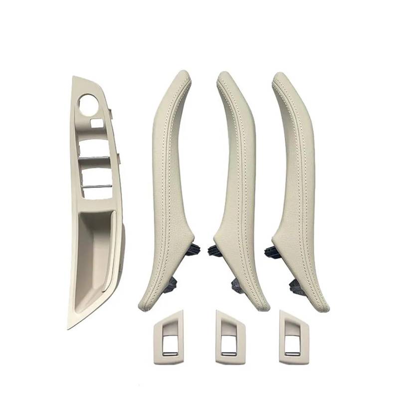 Türgriff Innen Auto-Innenausstattung Leder Innentürgriff Pull-Trim-Abdeckung Für 5 Series F10 F11 F18 520i 523i 525i 528i 535i Auto Innentürgriff(L Oyster) von NYSFIFHSKFH
