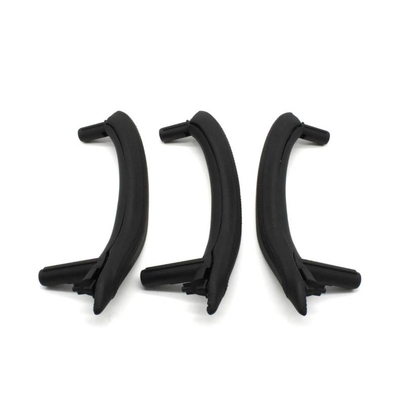 Türgriff Innen Autoinnenraum Links Rechts Beifahrertürgriffbaugruppe mit äußerem Lederbezugssatz Ersatz für X5 X6 F15 F16 2014-2018 Auto Innentürgriff(R 3PCS Black) von NYSFIFHSKFH