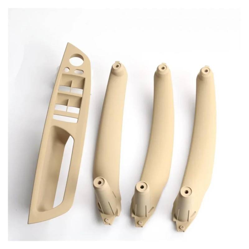 Türgriff Innen Beige Schwarz Armlehne Auto vorne Fahrerseite Für Sitz LHD RHD Innentürgriff Innenverkleidung Pull Trim Abdeckung Für E70 E71 X5 X6 Auto Innentürgriff(Beige 4Pcs-L) von NYSFIFHSKFH