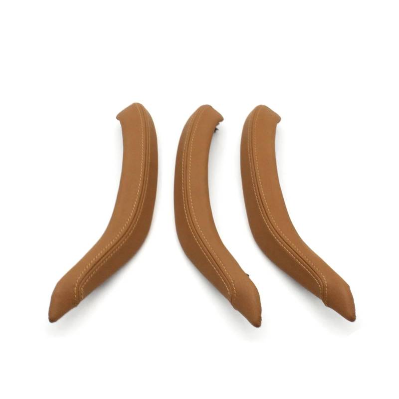 Türgriff Innen Beige Schwarz Auto Innen Beifahrer Vorne Hinten Tür Zuziehgriff Äußere Leder Abdeckung Trim Set Für X5 X6 F15 F16 2014-2018 Auto Innentürgriff(L 3PCS Champagne) von NYSFIFHSKFH