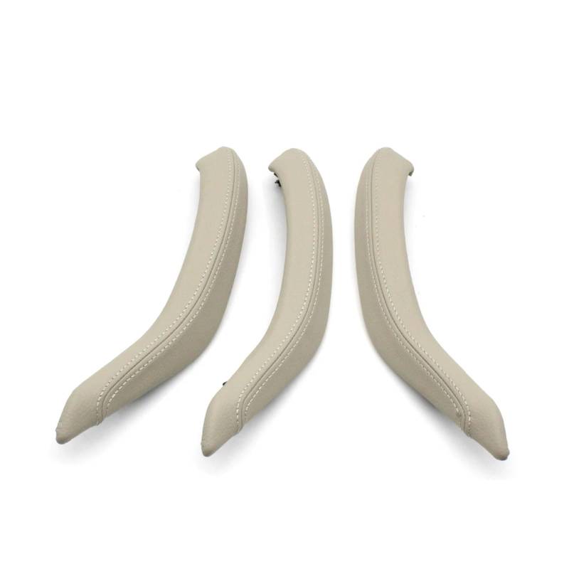 Türgriff Innen Beige Schwarz Auto Innen Beifahrer Vorne Hinten Tür Zuziehgriff Äußere Leder Abdeckung Trim Set Für X5 X6 F15 F16 2014-2018 Auto Innentürgriff(R 3PCS Oyster) von NYSFIFHSKFH