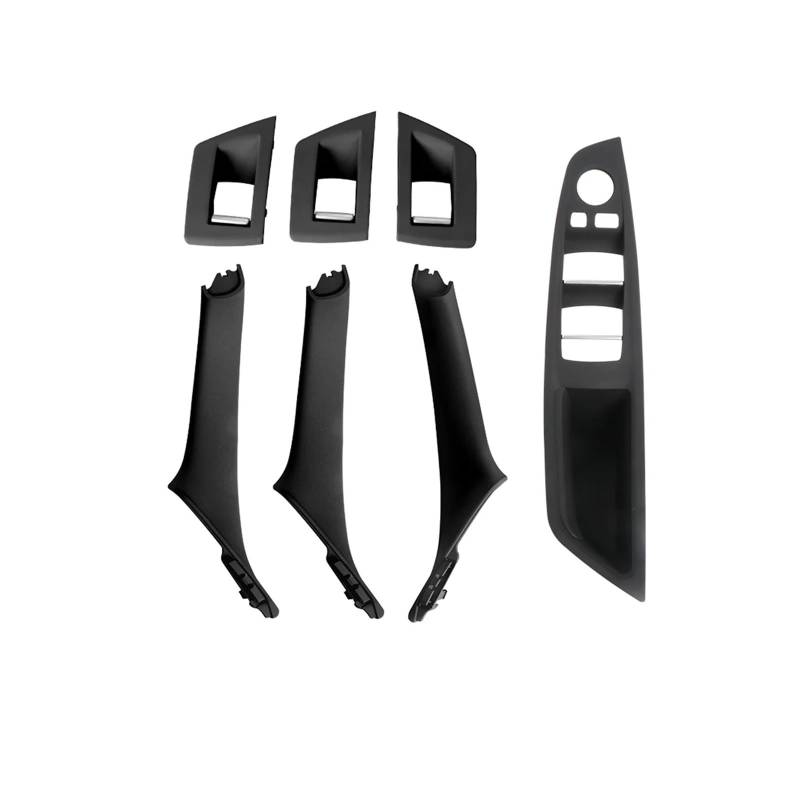 Türgriff Innen LHD RHD 7 PCS Auto Innen Tür Griff Pull Abdeckung Trim 7 PCS 1 Set Für 5 Series F10 F18 523 525 528 Auto Innentürgriff(RHD Black) von NYSFIFHSKFH
