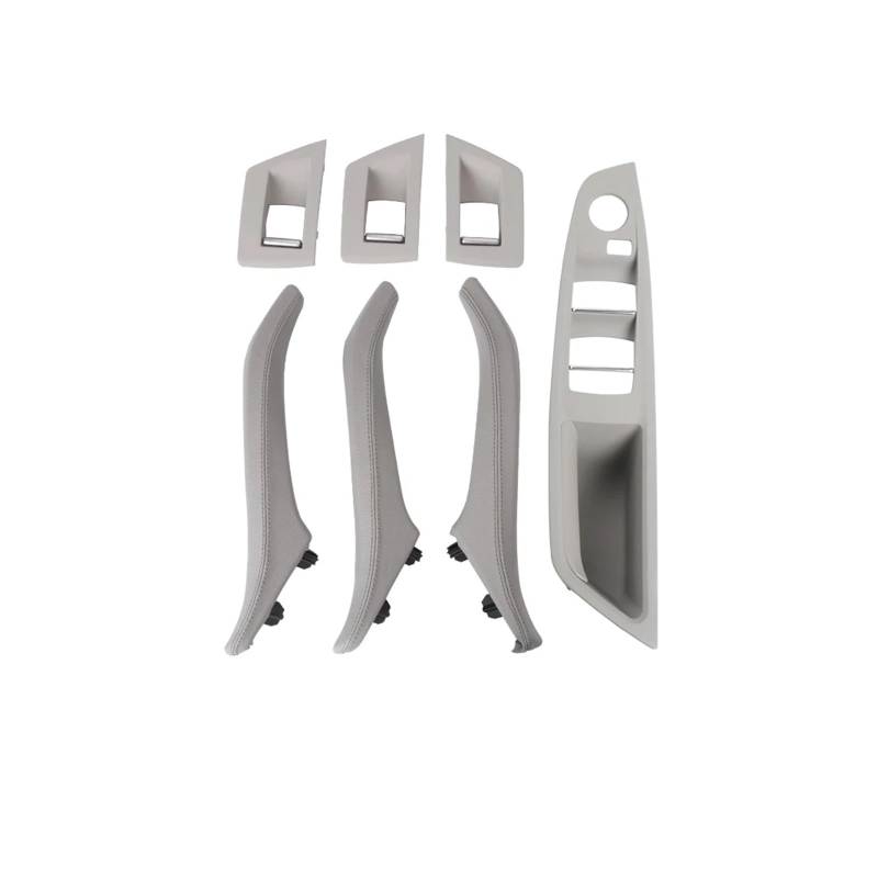 Türgriff Innen Links rechts Seite Fahrer Autos Interieur Leder Türgriffe 7-teilig Komplettset für 5 Series F10 F11 51417225866 Auto Innentürgriff(R Gray) von NYSFIFHSKFH