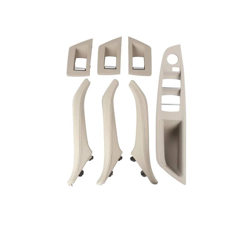 Türgriff Innen Links rechts Seite Fahrer Autos Interieur Leder Türgriffe 7-teilig Komplettset für 5 Series F10 F11 51417225866 Auto Innentürgriff(R Oyster) von NYSFIFHSKFH