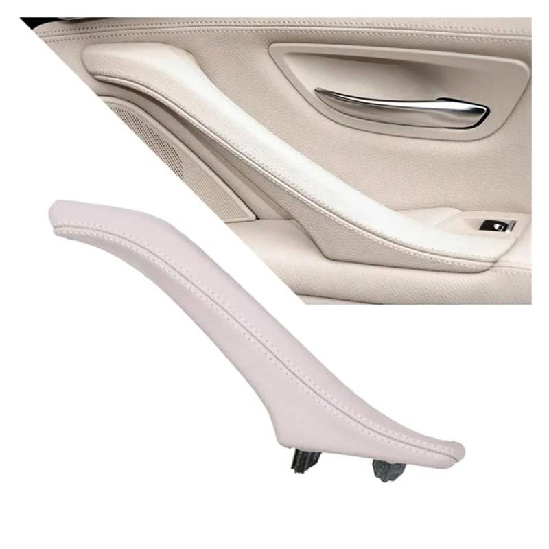 Innentürgriff LHD RHD Autoinnenraum Beifahrertür Leder-Zuggriffbaugruppe Ersatz für 5 Series F10 F11 F18 520i 523i 525i 528i Auto Innentürgriff(Right Oyster) von NYSGMVBDOFH